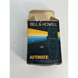 Vintage Bell & Howell Automatic 860 Flash Unit For Vintage Cameras W/ Box
